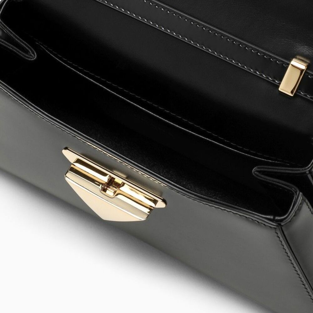 Prada Medium Black Brushed Leather Bag - Picture 4 of 6